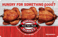 Boston Market gift card