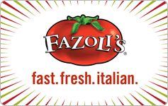 Fazoli's gift card