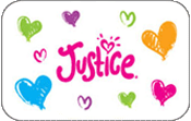 Justice gift card