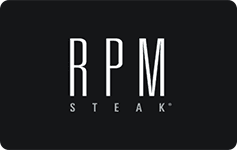 RPM Steak gift card