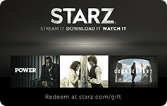 Starz gift card